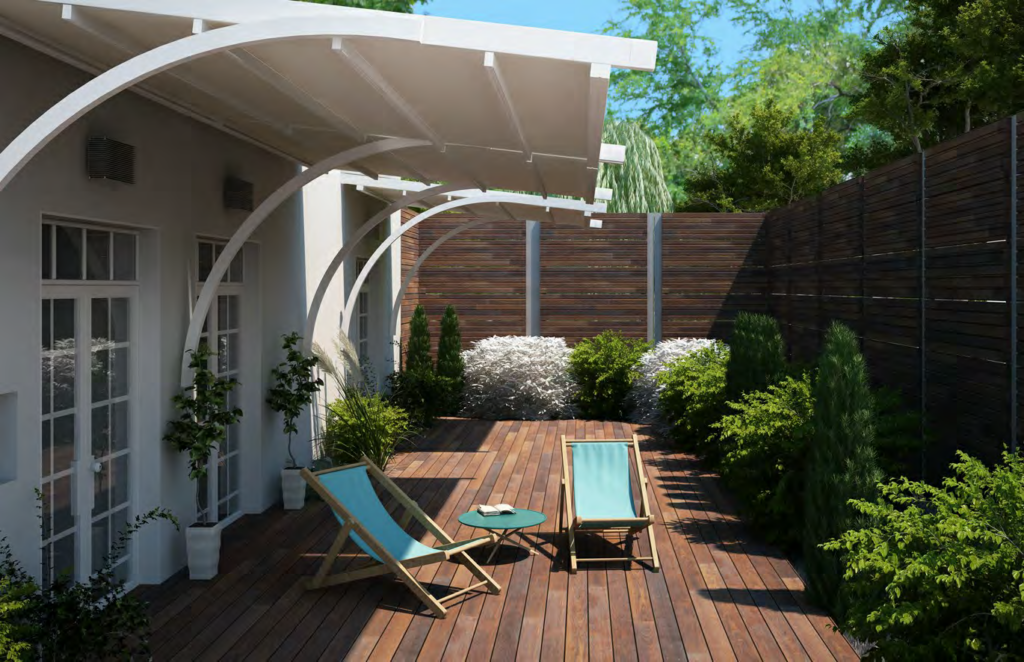 pergola a sbalzo Roma